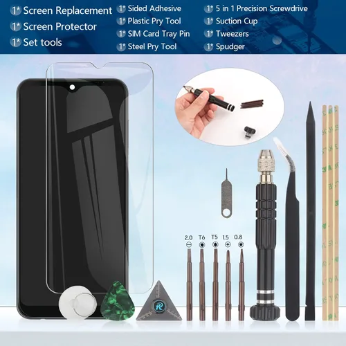Vista 7 de Pantalla para LG K51 reemplazo táctil digitalizador para LG K51 LCD K500 K500UM K500KM K500MM LMK500MM LMK500MM LCD Panel de reemplazo con kit