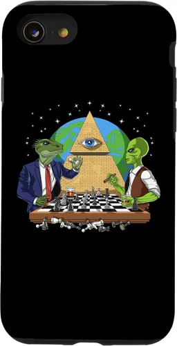 Vista 17 de Funda para iPhone 14 Pro Alien Illuminati Conspiracy Theory All Seeing Eye Aliens