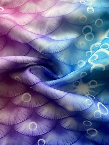 Vista 3 de DNFUN Colas de sirena para nadar para niñas, traje de baño de sirena con monoaleta