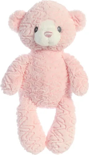 Vista 7 de Aurora Snuggly Huggy Bear - Animal de peluche para bebé, compañero reconfortante, juego imaginativo, color azul, 7 pulgadas
