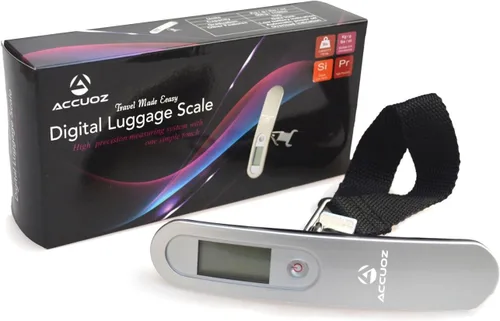Vista 5 de Digital equipaje escala de accuoz con maxweight 110Lb. Viaje con la mejor
