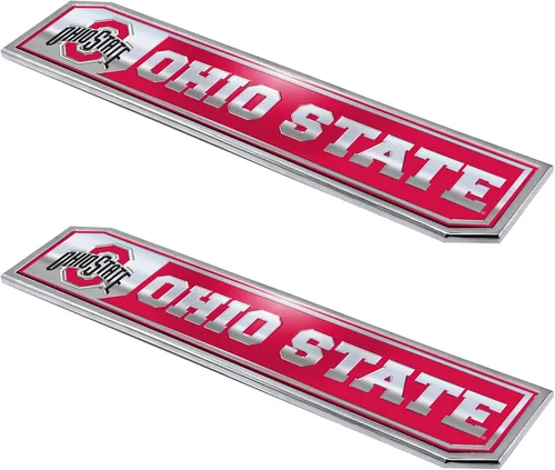 Vista 5 de FANMATS Emblema de camión NCAA Auto NCAA, paquete de 2