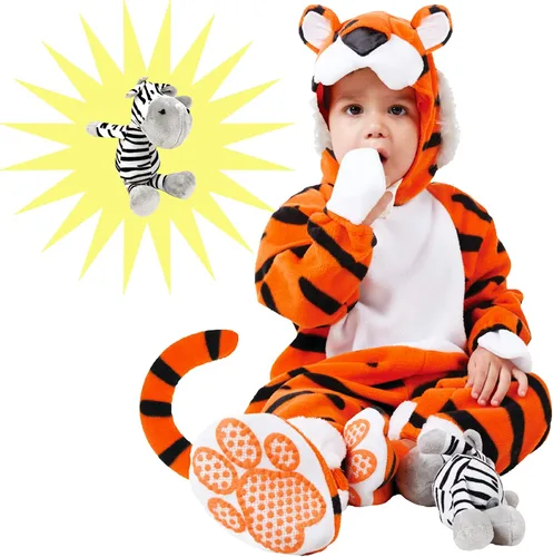 Vista 8 de Spooktacular Creations Deluxe - Disfraz de tigre para bebé