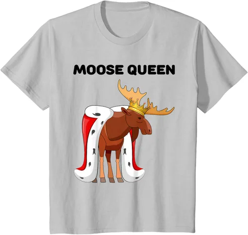 Vista 19 de Moose Queen Camiseta para niñas amantes de los alces Camiseta de alce para mujer, Blanco