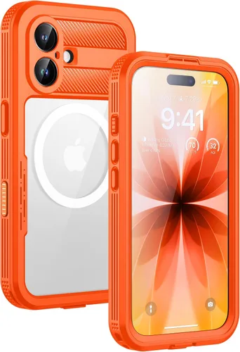 Vista 30 de Lanhiem - Funda magnética para iPhone 16, impermeable, antiespía negro Anti-Spy Negro
