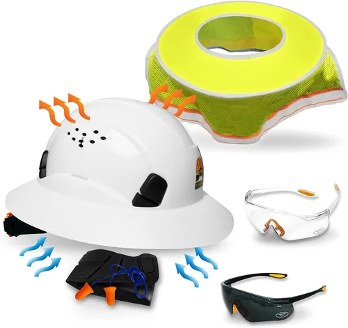 Vista 11 de KwikSafety - Charlotte, NC - Sombreros duros [Ala completa, estilo gorra, estilo de escalada] Tipo 1, Clase C ANSI OSHA
