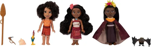 Vista 4 de Disney Set de regalo Moana 2: muñecas pequeñas Moana, Loto y Matangi