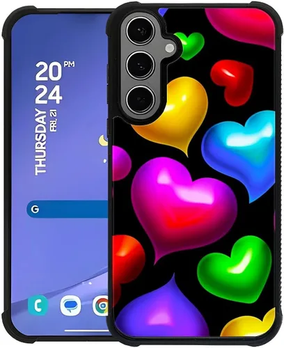 Vista 71 de ZHEGAILIAN Funda compatible con Samsung Galaxy S21, funda de vidrio orgánico para niñas, mujeres y hombres, diseño de cuatro esquinas, antiarañazos