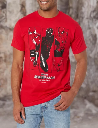 Vista 3 de Marvel Spider-Man No Way Home Three Suit Panels - Camiseta para hombre