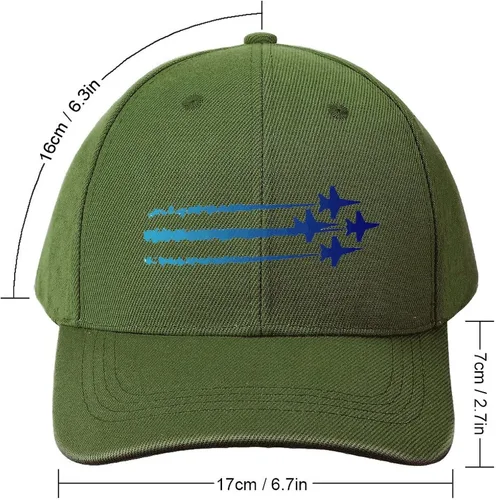 Vista 2 de Original Classic Baseball Cap Blue Angels Diamond Adjustable Summer Sun Hat for Outdoor Activitie