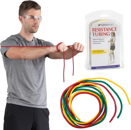 Vista 11 de THERABAND Resistance Tubes, Band, Exercise, Set