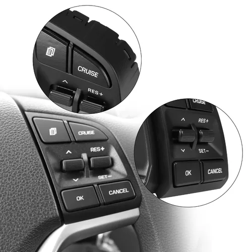 Vista 3 de HUSUKU Interruptor de crucero del volante para Hyundai Tucson 2015-2019