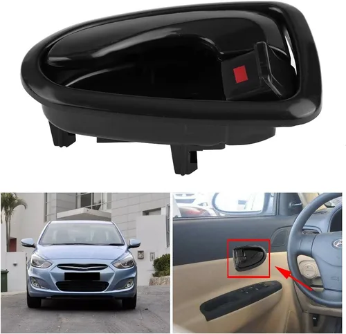 Vista 5 de KIMISS Manija de puerta interior, para Hyundai Accent 2000-2006 Auto Izquierda/Derecha Interior Interior Manija de Puerta Interior (Izquierda)