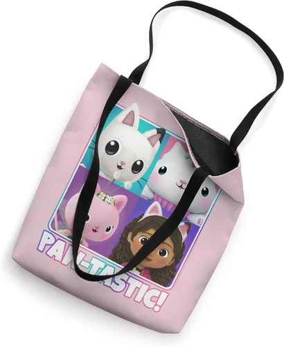 Vista 2 de Gabby's Dollhouse Paw-Tastic Kitty - Bolsa de mano, Blanco, 16 pulgadas
