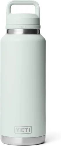 Vista 23 de YETI Rambler Botella de 46 oz, a prueba de fugas, aislada al vacío, de acero inoxidable con tapa Chug, Seafoam Verde mar