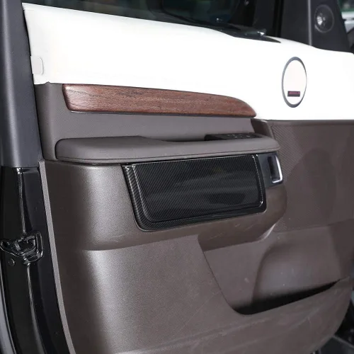 Vista 4 de YIWANG - Juego de 4 embellecedores para panel de puerta de coche para Land Rover Discovery 5 LR5 L462 2017 2018 2019