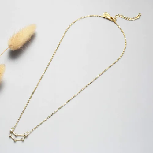 Vista 6 de LOYATA Gold Plated Necklace Elegant Rhinestone Pendant Necklace Personalized Jewelry Necklace for Women Birthday Gifts