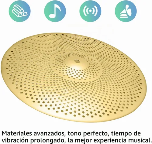 Vista 3 de Paquete de platillos de bajo volumen 14"/16"/18"/20" 5 unidades Dorado