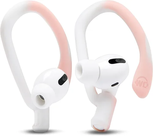 Vista 2 de WC HookZ + WC TipZ - Combo de ganchos para las orejas y puntas de espuma viscoelástica para Airpods Pro de Wicked Cojines, color rosa