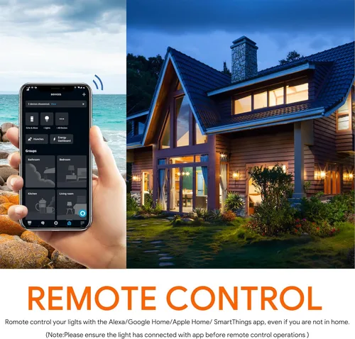 Vista 4 de Las bombillas energéticas funcionan con Alexa/Apple Home/Google Home/SmartThings, Matter Smart A19, bombillas inteligentes E26 RGB, equivalente a 60