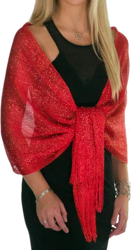 Vista 13 de ShineGlitz - Chales y mantones elegantes para mujer, para usar con ropa y vestidos de noche Negro 1