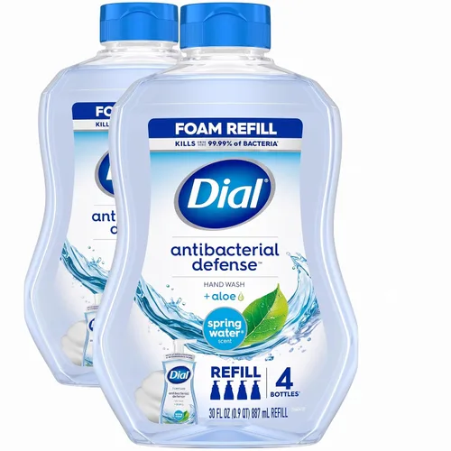 Vista 17 de Dial Antibacterial Defense - Jabón de manos espumoso + aloe, aroma de pera fresca, repuesto de jabón de manos de 30 onzas líquidas (paquete de 4)