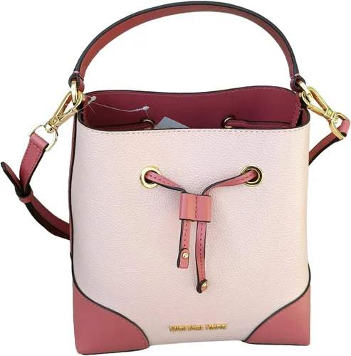 Vista 2 de MICHAEL KORS Mercer - Bolsa de cubo mediana con cordón, Polvo Oscuro Rubor Rosa