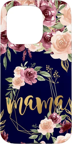 Vista 14 de Mama Floral New Mom Flower Print Pregnant Woman Watercolor Case for iPhone 17