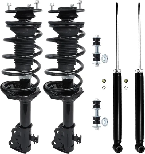 Vista 64 de Detroit Axle - Kit de puntales delanteros de 6 piezas para Ford Escape 2014-2019, 2 puntales y muelles helicoidales, 2 enlaces de barra