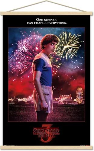 Vista 15 de Trends International Netflix Stranger Things: Season 3 - Póster de pared de Will Wall, 14.725 x 22.375 pulgadas, versión enmarcada de madera