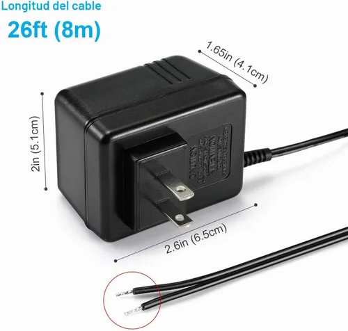 Vista 6 de Adaptador de corriente para timbre Nest, fuente de alimentación de transformador de 18 V para timbre de video y Pro