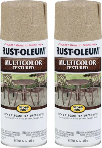 Vista 17 de Rust-Oleum 223525 Stops Rust Pintura en Aerosol Texturizada Multicolor, 12 oz, Hierro Envejecido Hierro añejado
