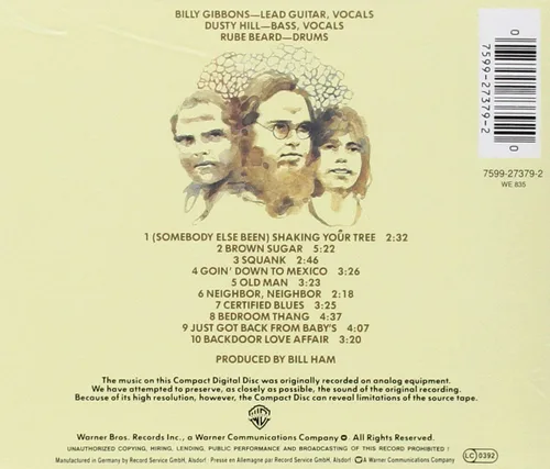 Vista 2 de ZZ Top's First Album [CD]