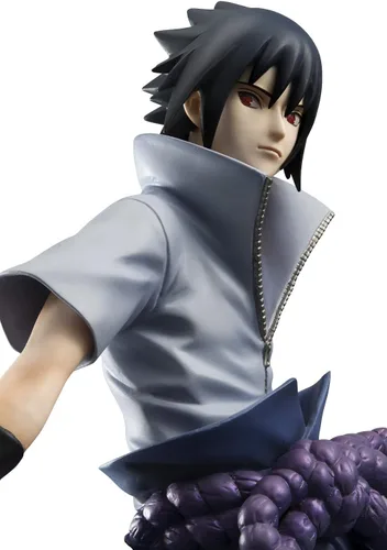 Vista 3 de Megahouse Naruto Shippuden: Figura de PVC de la serie GEM de Sasuke Uchiha