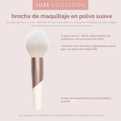 Vista 3 de EcoTools Luxe - Brocha de maquillaje en polvo para rubor y bronceador