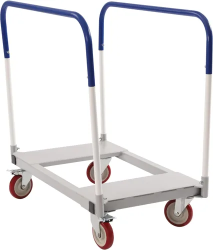 Vista 11 de Carro de hoja de yeso de 1000 libras y plataforma de pared para paneles de pared, carro de plataforma de acero resistente con 4 ruedas giratorias