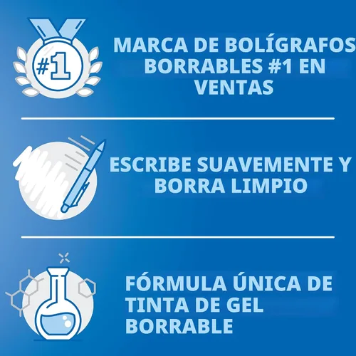 Vista 3 de PILOT Bolígrafos de tinta de gel borrable Frixion ColorSticks, punta fina (0,7 mm), surtidos, 10 unidades (32454)