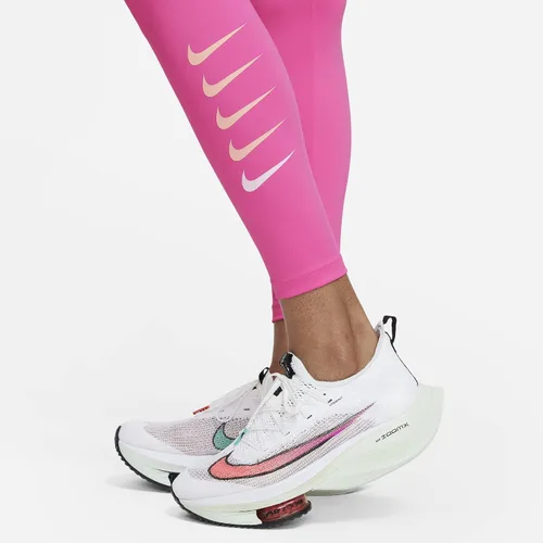 Vista 6 de Nike Swoosh Run - Leggings para correr de tiro medio 78 para mujer