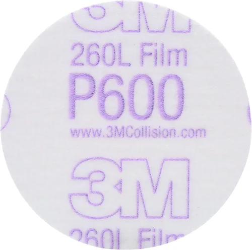 Vista 3 de 3M 17 Hookit - Disco de película para acabado, antipolvo, 6 pulgadas, P8., P600, 3