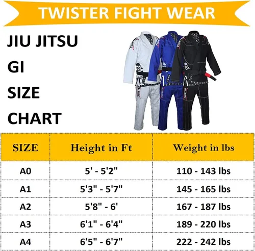 Vista 2 de Twister Progress 5.0 Brazilian Jiu Jitsu Gi BJJ Gi Lightweight Preshrunk Pearl Weave With Pants and Jacket 475gram