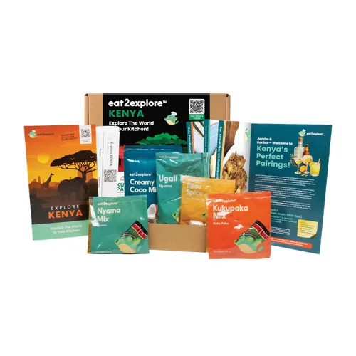 Vista 8 de eat2explore Kit de cocina global para adultos, recetas auténticas, especias esenciales y maridajes de bebidas, perfecto para citas nocturnas