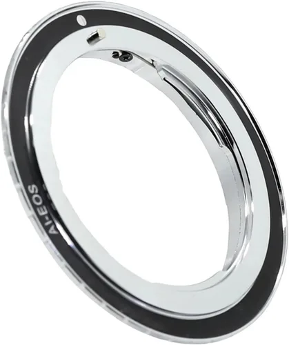 Vista 2 de AI-EOS Mount Adapter Ring for Nikon F Mount AI Lens and for Canon EF Mount Durable(Silver)