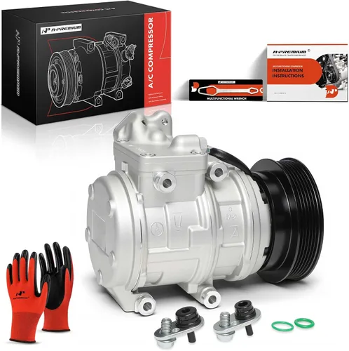 Vista 10 de A-Premium Compresor de aire acondicionado con embrague compatible con Hyundai Tucson 2005-2009 2.7L, Kia Sportage 2005-2009 2.7L Compatible with