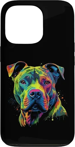 Vista 10 de Pit Bull Mom Dog Lover Colorful Artistic Pitbull Owner Women Case for iPhone 17