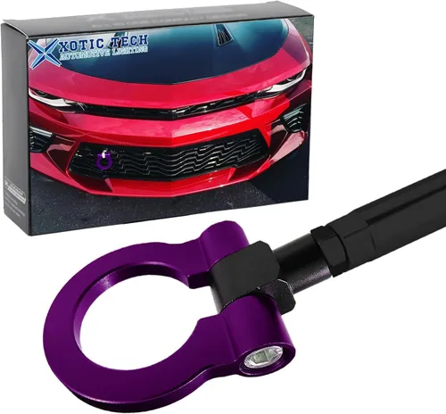 Vista 12 de Xotic Tech Sport Track Racing Style - Gancho de remolque CNC de aluminio con tornillo para parachoques delantero, compatible con Chevrolet Camaro 6ª