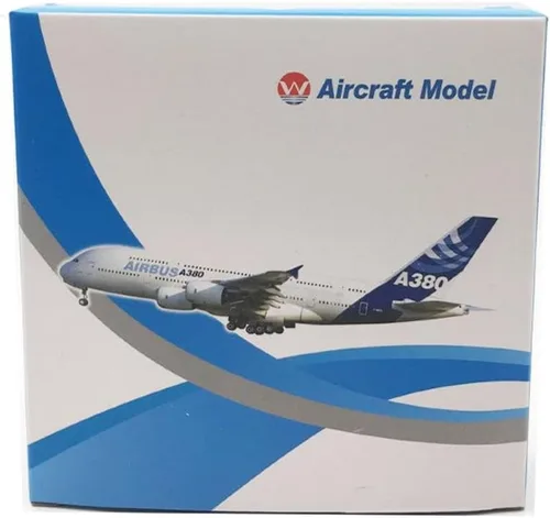 Vista 7 de ZEZEFUFU Simulación 1:400 Asiana Airlines A380 Avión Metal Avión Modelo para Colección Regalo Aviación Ciencia Exposición