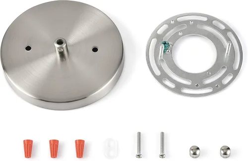 Vista 9 de BRIGHTTIA Kit moderno de toldo poco profundo de 5 pulgadas con herrajes, negro mate, conversión de luz colgante para enchufar a cable duro, piezas