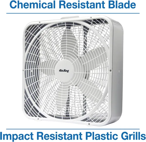Vista 5 de Air King 9723 Ventilador de caja de 3 velocidades de 20 pulgadas, color blanco