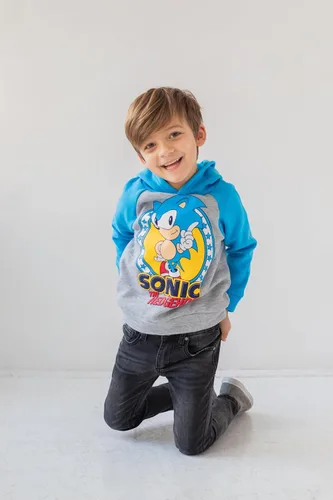Vista 4 de SEGA Sonic the Hedgehog Tails Knuckles - Sudadera con capucha para niños pequeños y grandes