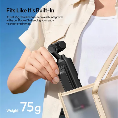 Vista 6 de ULANZI Trípode para cámara MA66 compatible con DJI OSMO Pocket 3/Pocket 4/4 Negro